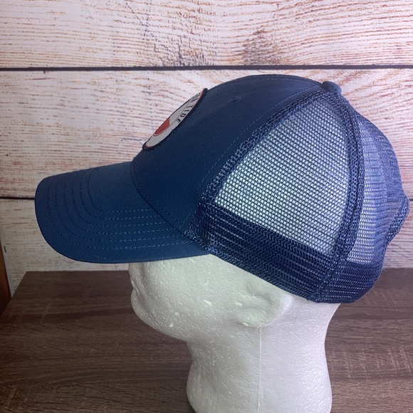 Mens EUC Southern Tide Texas Patch Performance Trucker Hat Seven Seas Blue - Picture 3 of 7